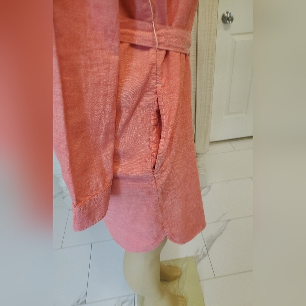 Gap Size S Pink Button-Up Shirt Dress - Picture 5 of 8